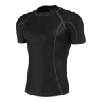 Men's Half Sleeve Compression T-Shirt Black & Grey