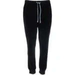 Black Velour Joggers