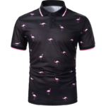 Sublimated Ostritch Print Polo Shirt