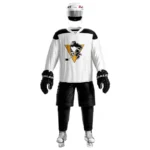 Custom ice hockey uniform manufacturer producing private label hockey jerseys and team uniforms