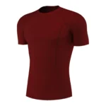 Men's Half Sleeve Compression T-Shirt Maroon
